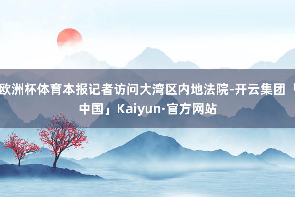 欧洲杯体育本报记者访问大湾区内地法院-开云集团「中国」Kaiyun·官方网站